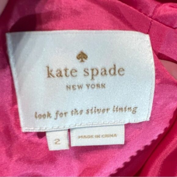 Kate Spade Designer Dress Size 2 Quiet Luxury Watercolor A Line Fit & Flare Flow - Picture 7 of 11